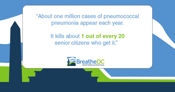 A picture of an infographic about pneumonia.